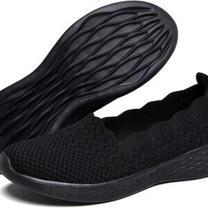 Women's Mesh Slip On Loafer Shoes Casual Ballet Flat Nursing Walking Sneakers